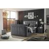 Boxspringbett Dallas m. LED ca. 180x200 cm Anthrazit - Anthrazit, MODERN, Holzwerkstoff/Kunststoff (180/200cm) - MID.YOU