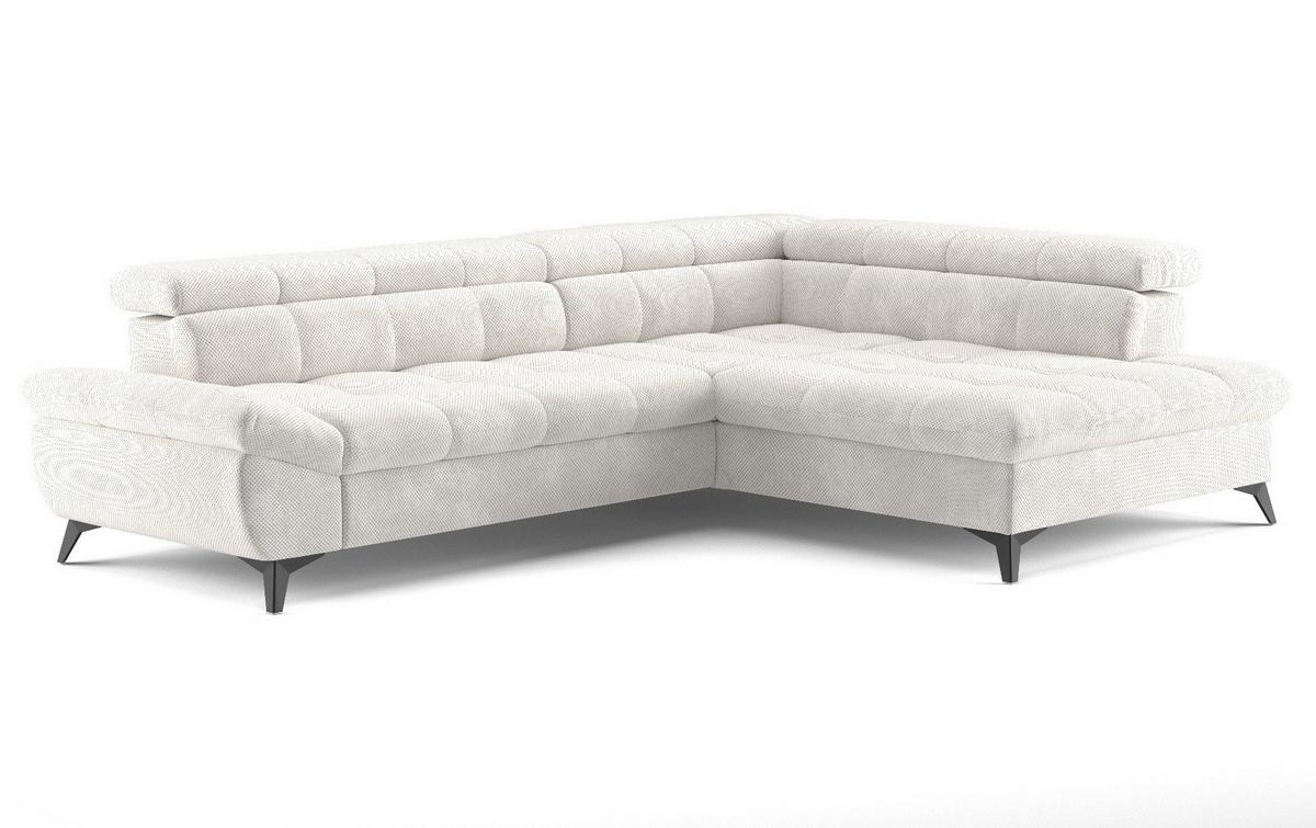 Sarokkanapé Apollo - krémszínű, Modern, faalapú anyag/textil (296/78/201cm) - Mömax