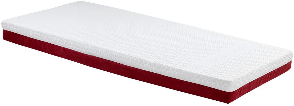 Madrac S Džep. Opruž. Jezgrom Enjoy - Mia - bijela/crvena, tekstil (90/200cm) - Primatex