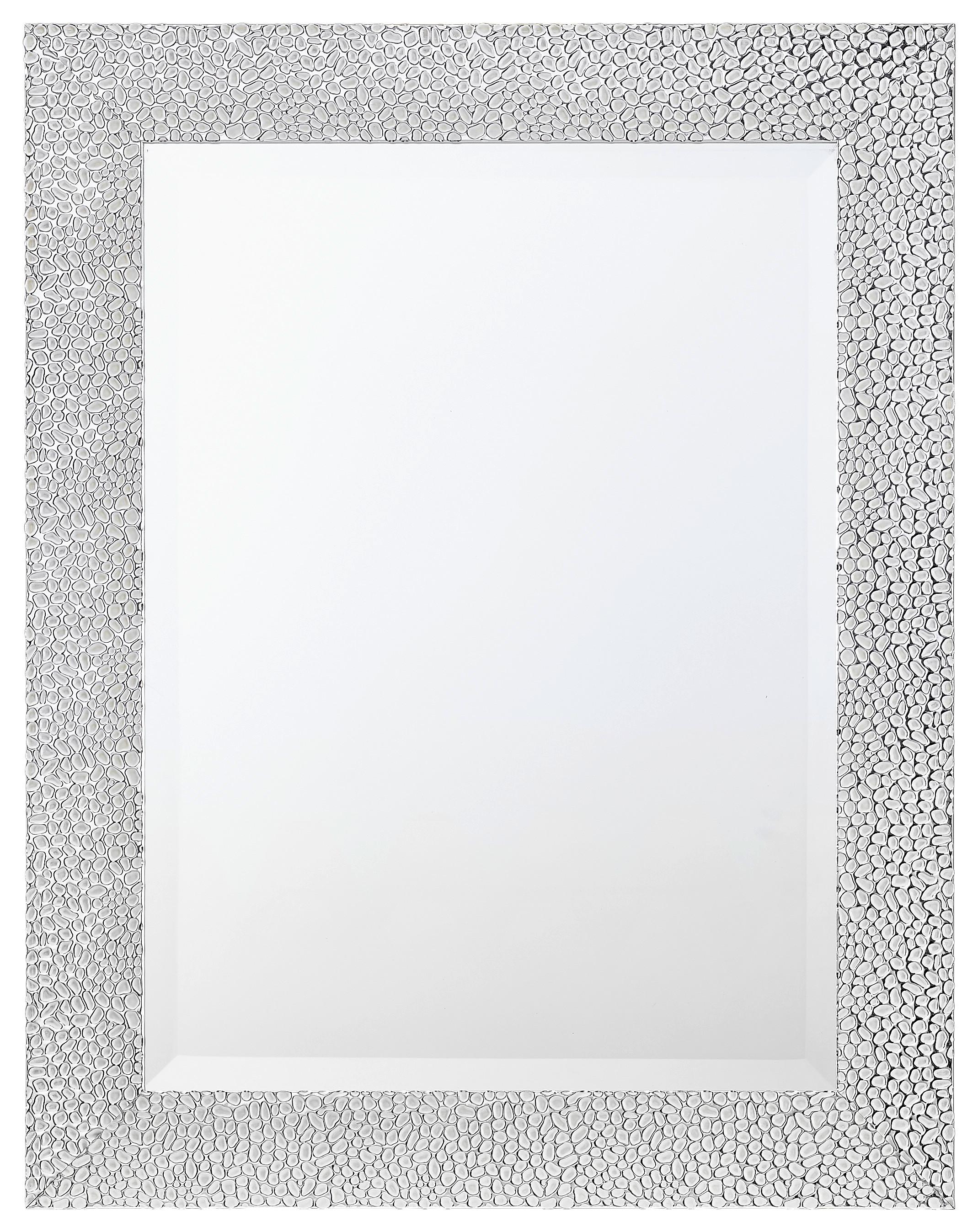 LUSTRO ŚCIENNE MAYA - kolor srebrny, Lifestyle, tworzywo sztuczne/metal (55/70/2cm) - Carryhome