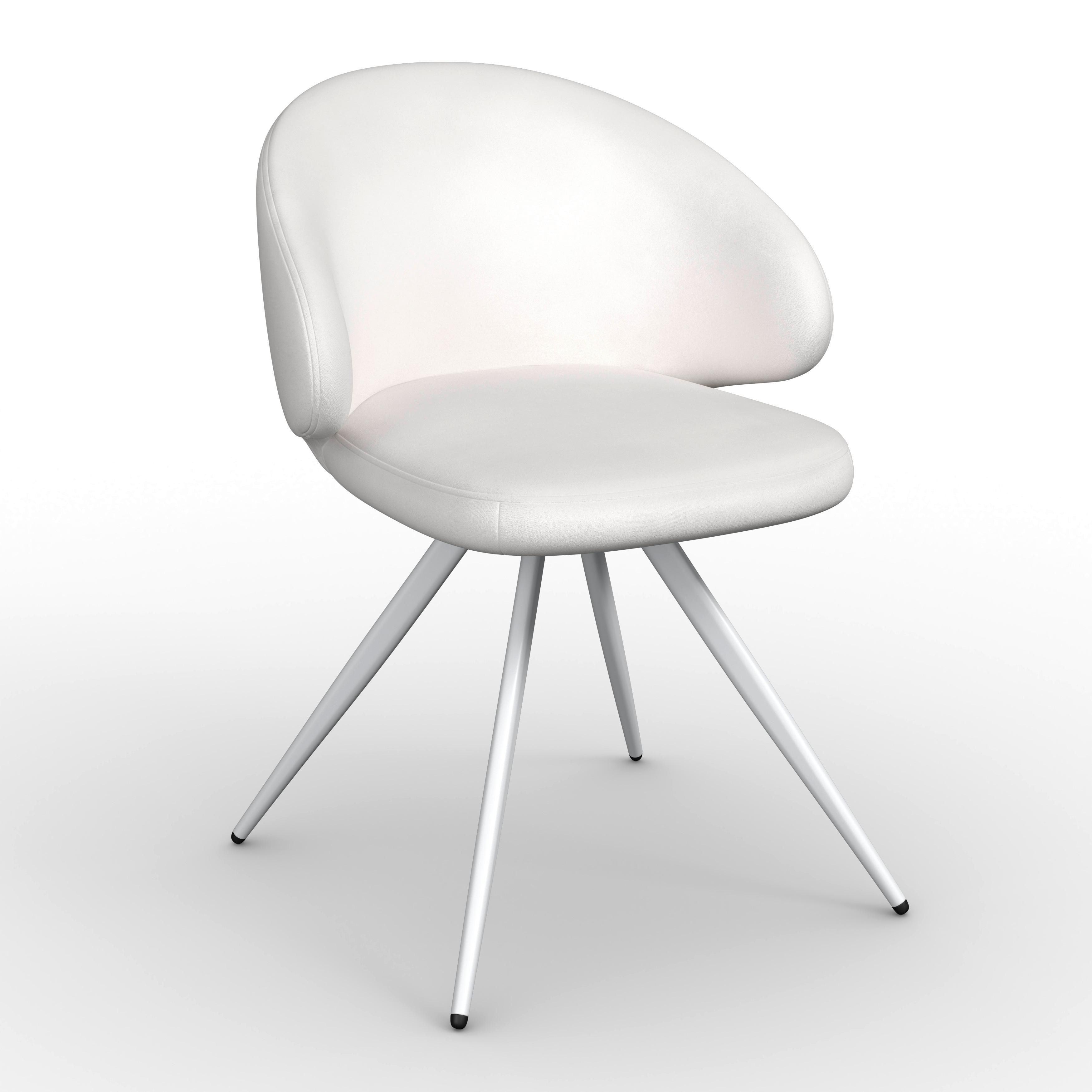 Armlehnstuhl Adele Creme Samt Gepolstert - Creme/Weiß, MODERN, Textil/Metall (62/52/84cm) - Bessagi Home