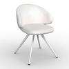 STOL MED ARMSTÖD ADELE - vit/cremefärgad, Modern, metall/textil (61/82,5/52cm) - Bessagi Home