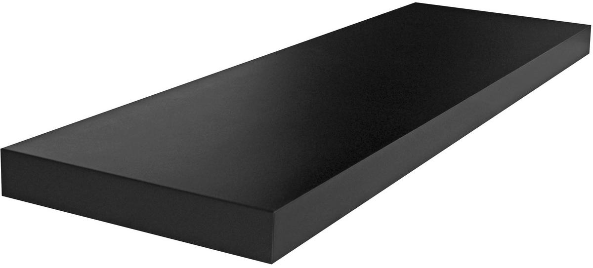 Stenska Polica Giga, Črna - črna, Moderno, leseni material (80/3,8cm)
