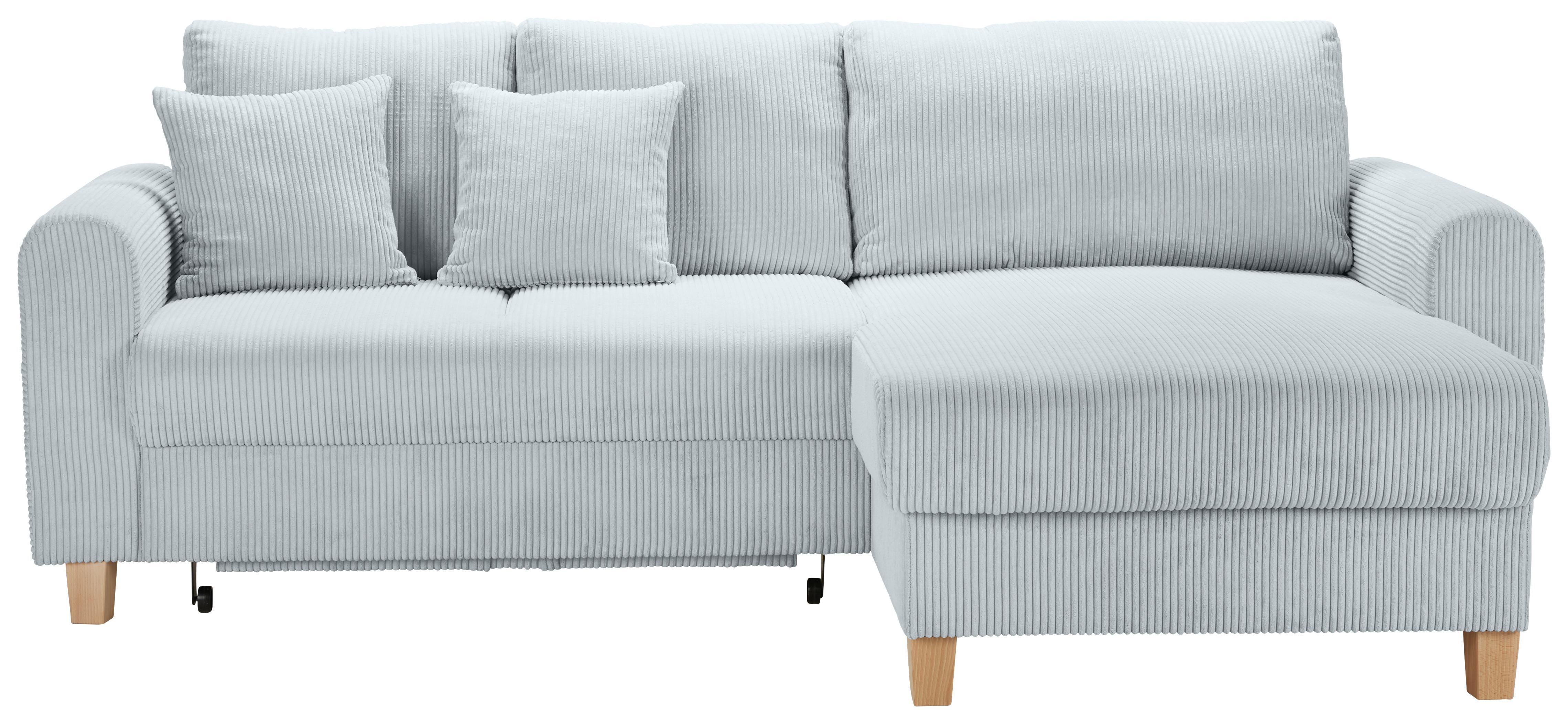 Wohnlandschaft Lille Grau - Hellbraun/Grau, MODERN, Holz/Textil (232/110/156cm) - Mömax