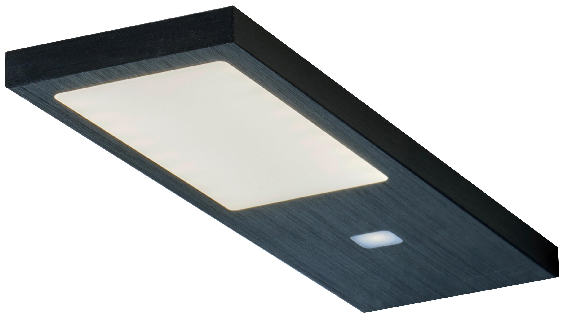 Unterbauleuchten-Set GAMMA in Aluminiun schwarz - Schwarz, Metall (17/5/0,7cm) - Based