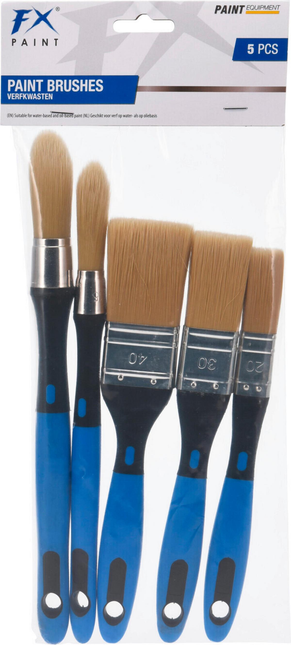 Ecset Szett 5db - műanyag (15/2/34cm)