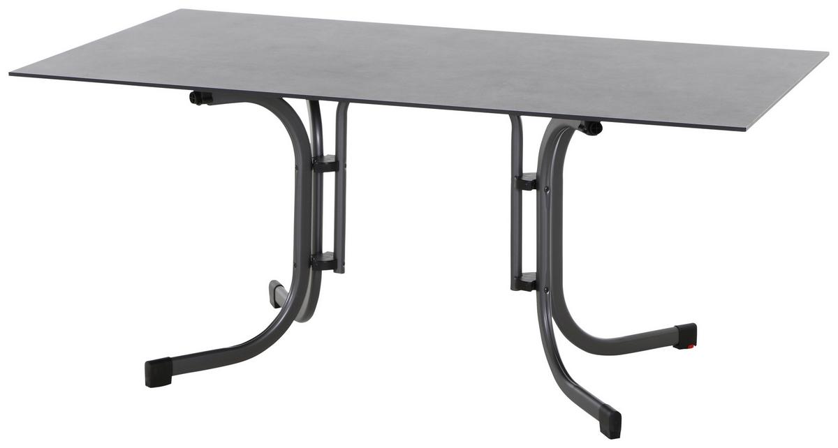 Loungegarnitur 5-tlg Velia aus Metall - Anthrazit/Schwarz, KONVENTIONELL, Keramik/Textil - Siena Garden