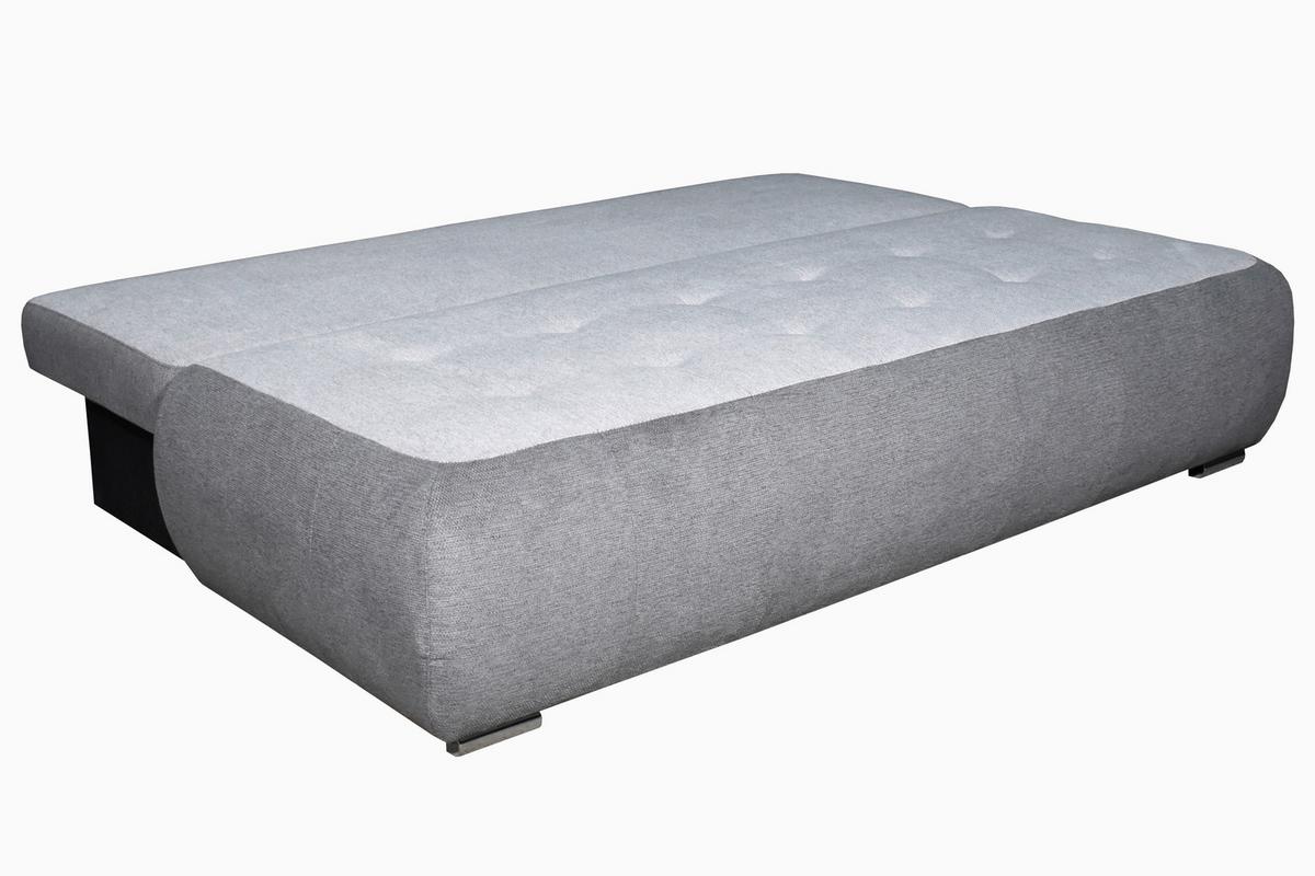 Trosjed Na Razvlačenje Aruba - sivo-bijela/siva, Moderno, drvni materijal/tekstil (208/83/97cm) - Based
