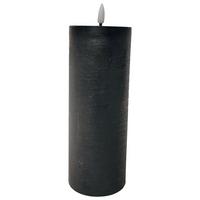 Kerze mit LED Mandy in Schwarz - Schwarz (7,5/17,5cm) - Premium Living