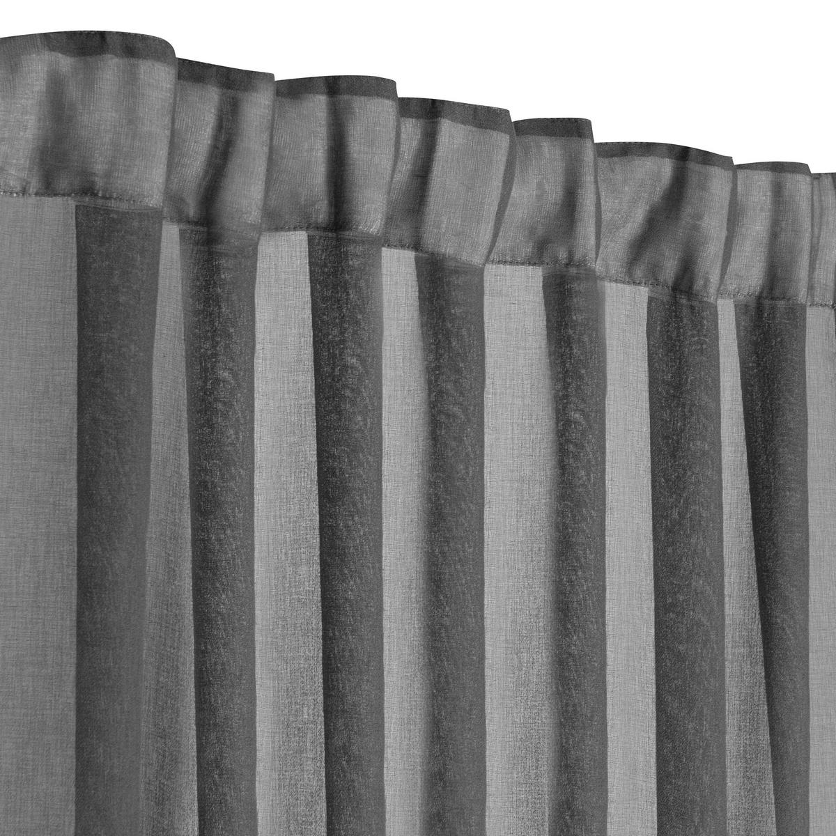 ZASŁONA GOTOWA 0160815 3 IN 1 LIM-HOME GRIS - ciemnoszary, Basics, tkanina (140/240cm)