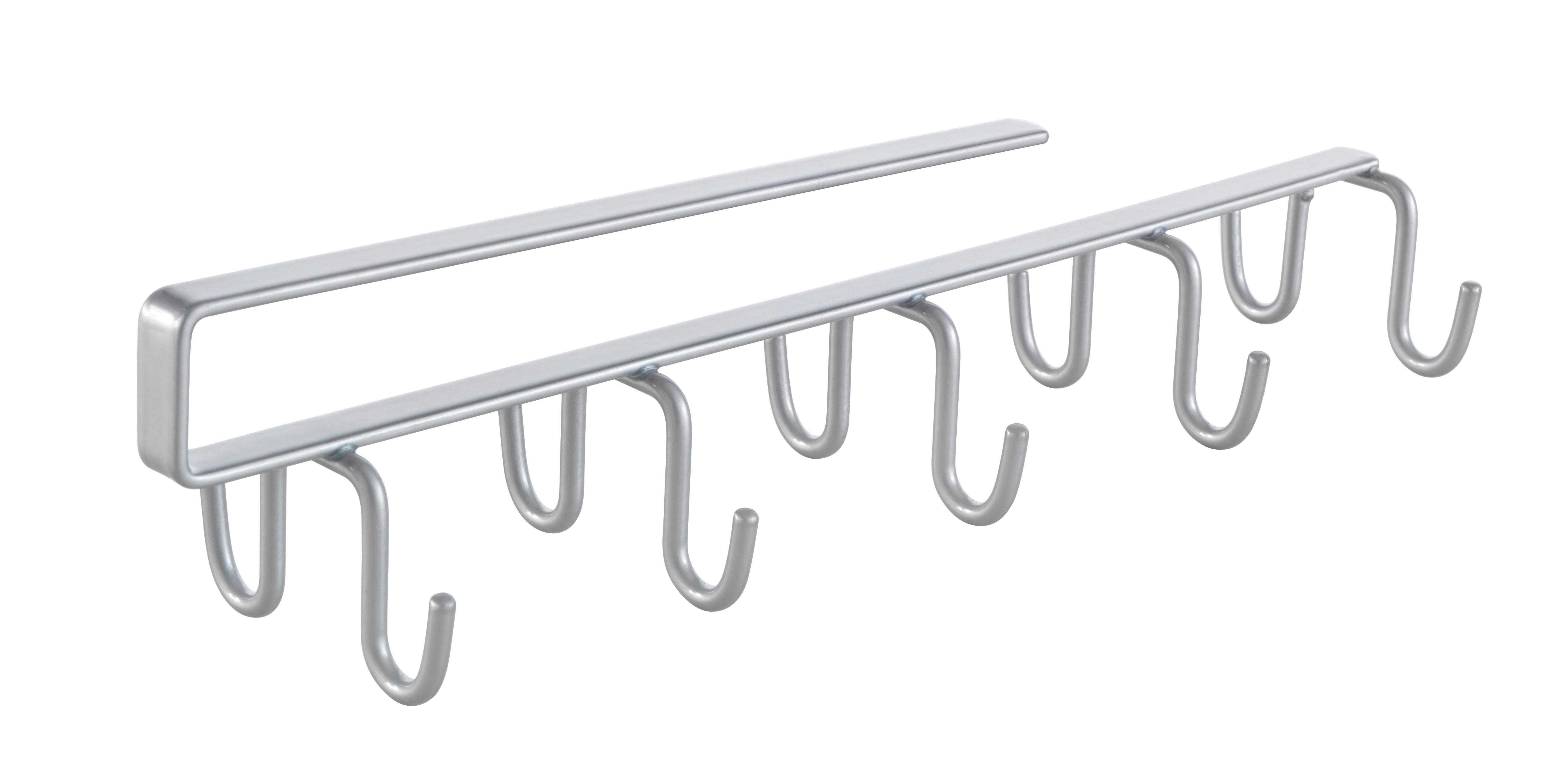 Konyhai Akasztó My Hooks - ezüst, fém (6/25/6cm)