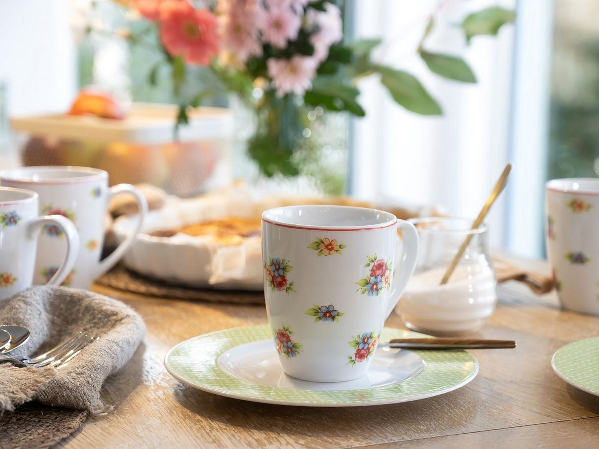 Kombiservice Multicolor, 16-teilig - Blau/Gelb, Keramik (32/31,5/33cm) - Creatable