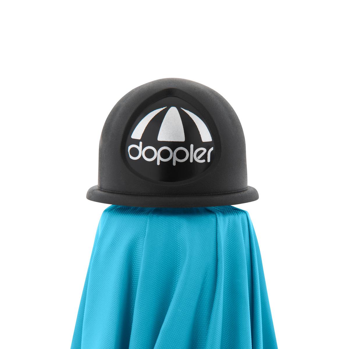 Sonnenschirm GS Windprofi Neo 200 Hellblau/Anthrazit - Anthrazit/Hellblau, KONVENTIONELL, Textil/Metall (200/238cm) - Doppler