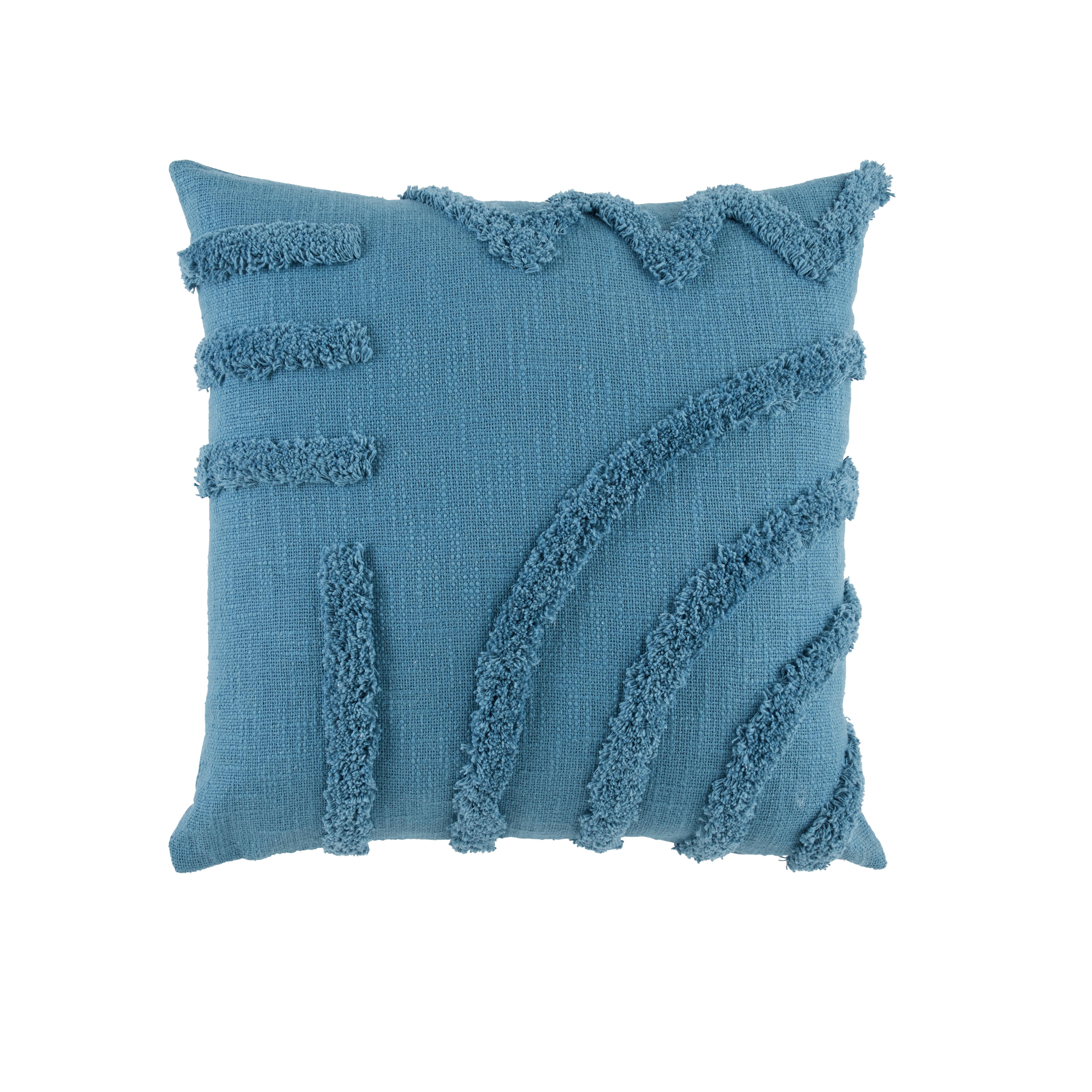 Zierkissen Bob in Blau ca. 45x45cm - Blau, Modern, Textil (45/45cm) - Premium Living