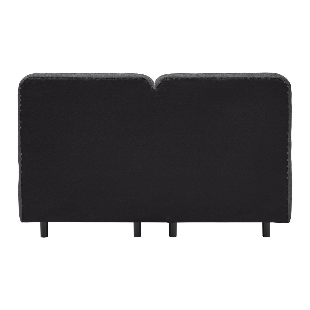 Boxbett Livetto Anthrazit ca. 140x200cm - Anthrazit/Schwarz, KONVENTIONELL, Holzwerkstoff/Textil (140/200cm) - Mömax