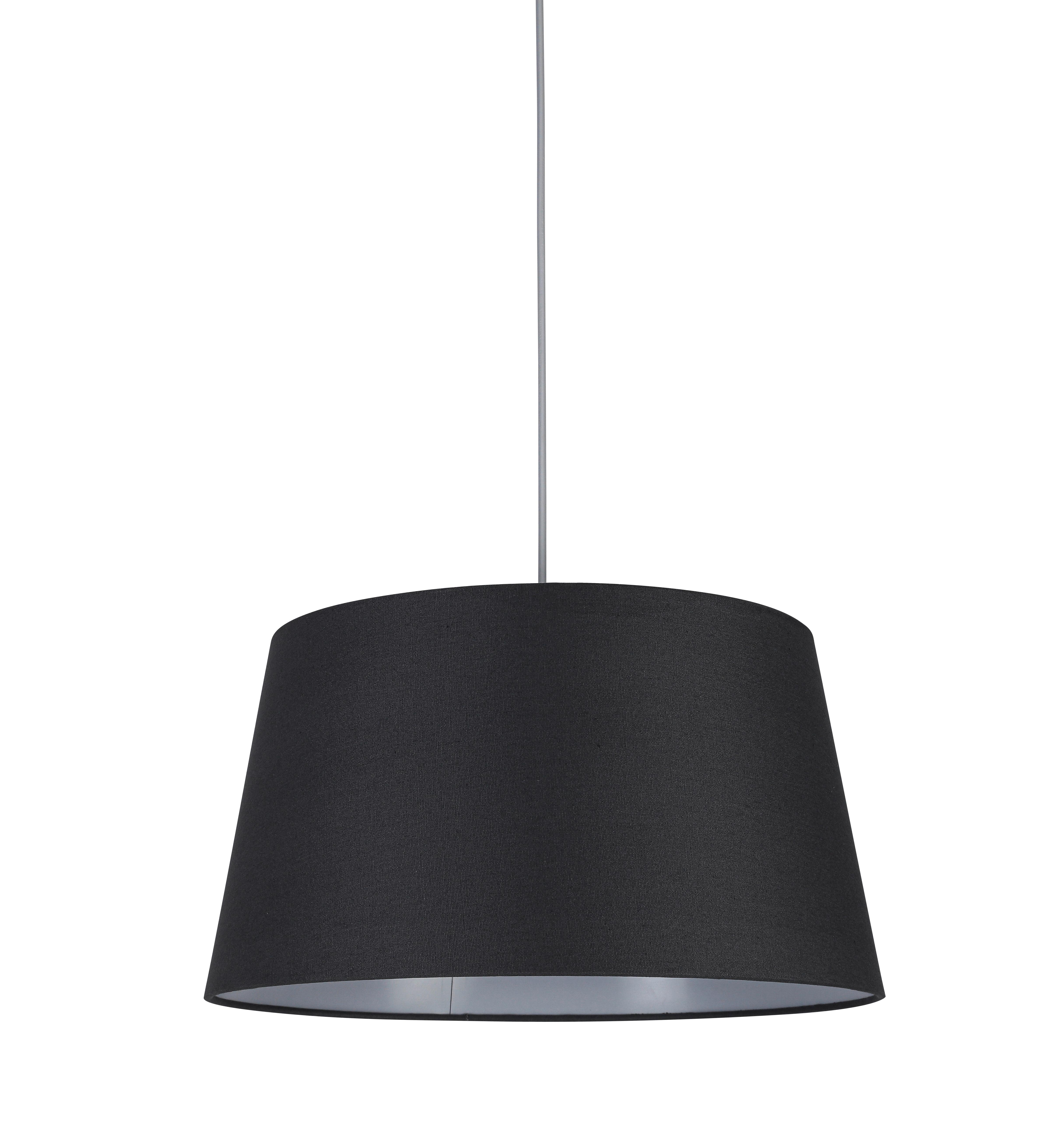 LAMPSKÄRM EMIL - vit/grå, Modern, metall/textil (45/45/24cm) - Mömax