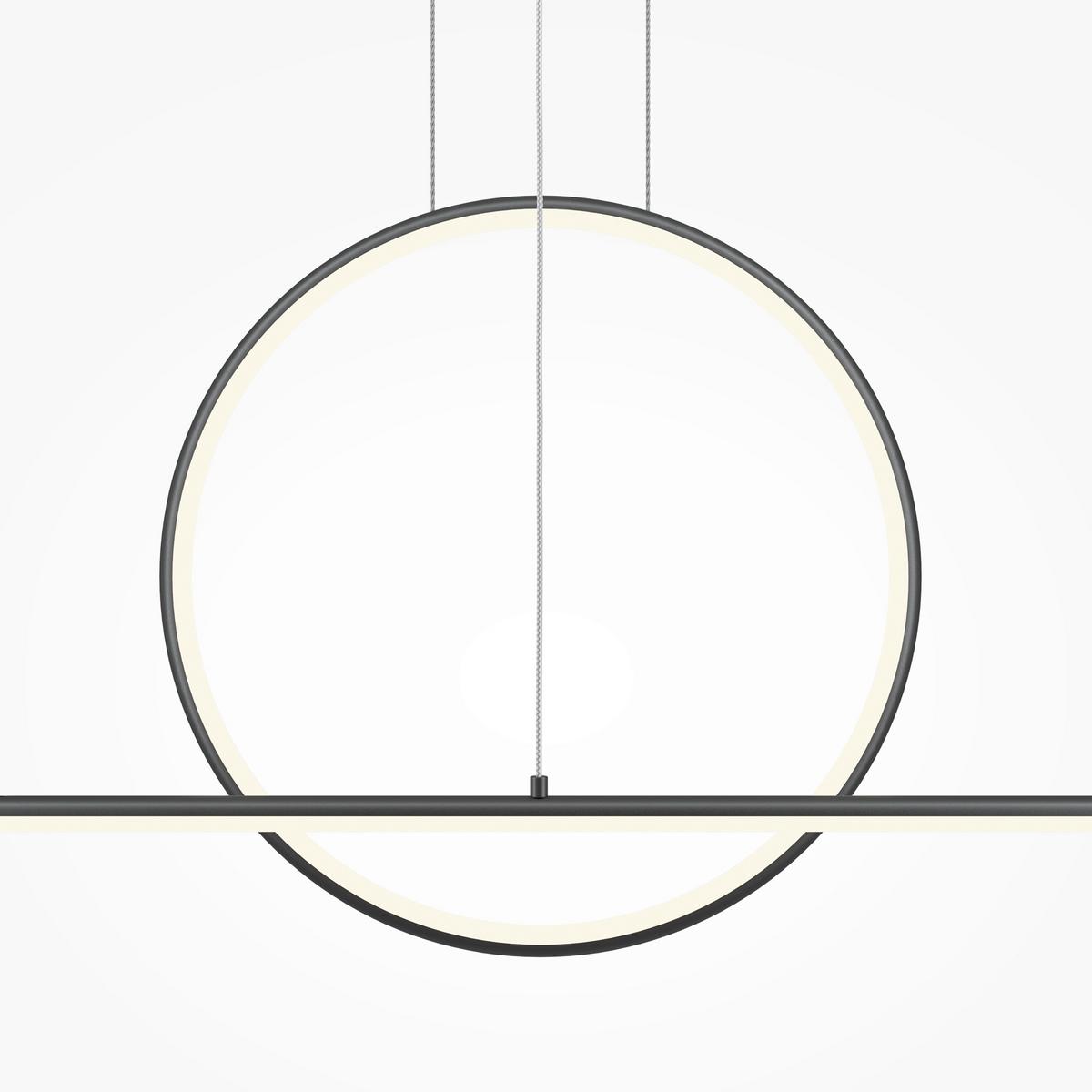 Pendelleuchte Mod247pl-L49bk - Schwarz, Design, Metall (143/304/11,7cm) - MAYTONI