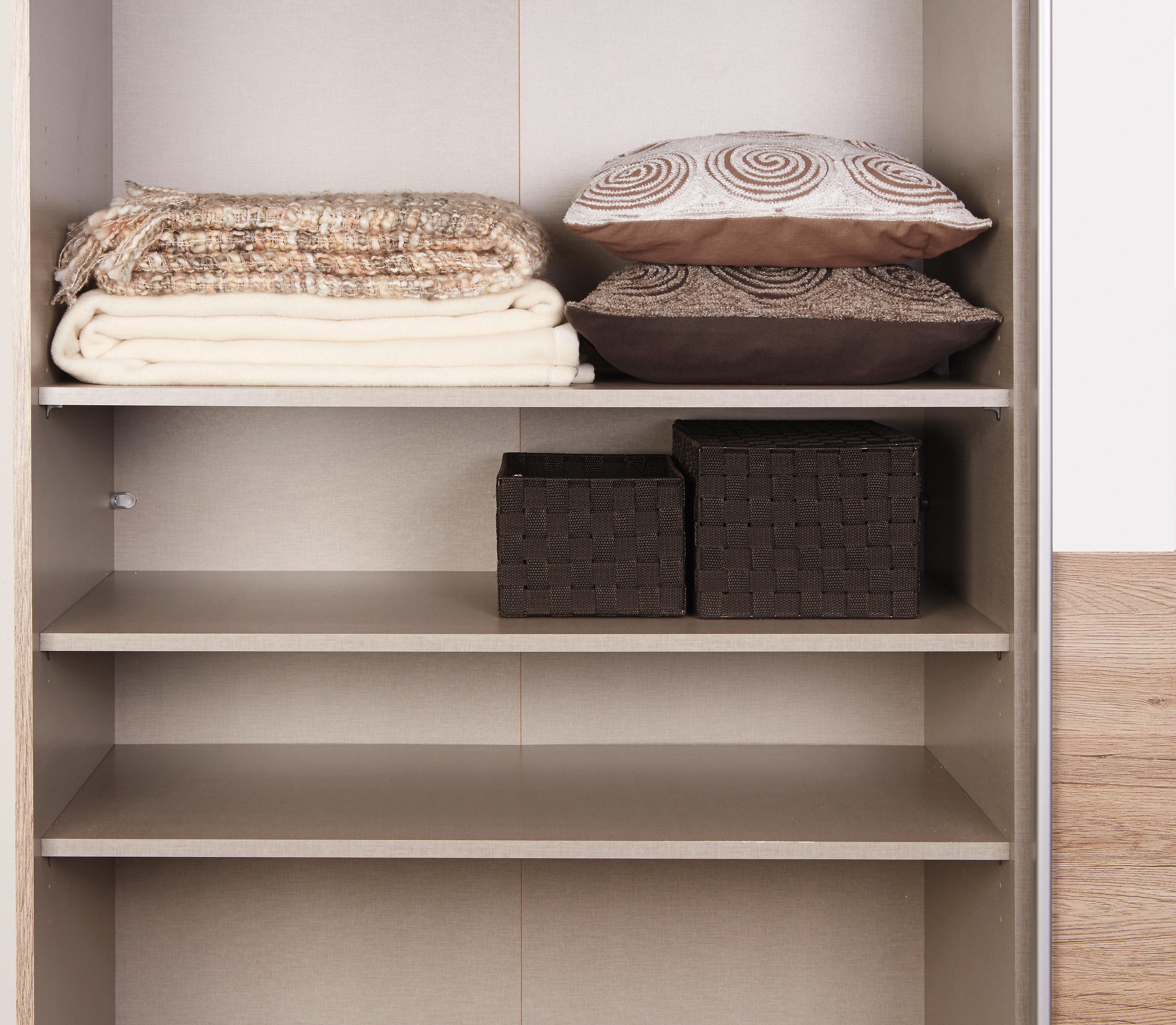 Polica Bensheim - siva, drvni materijal (66/1,6/48cm) - Premium Living