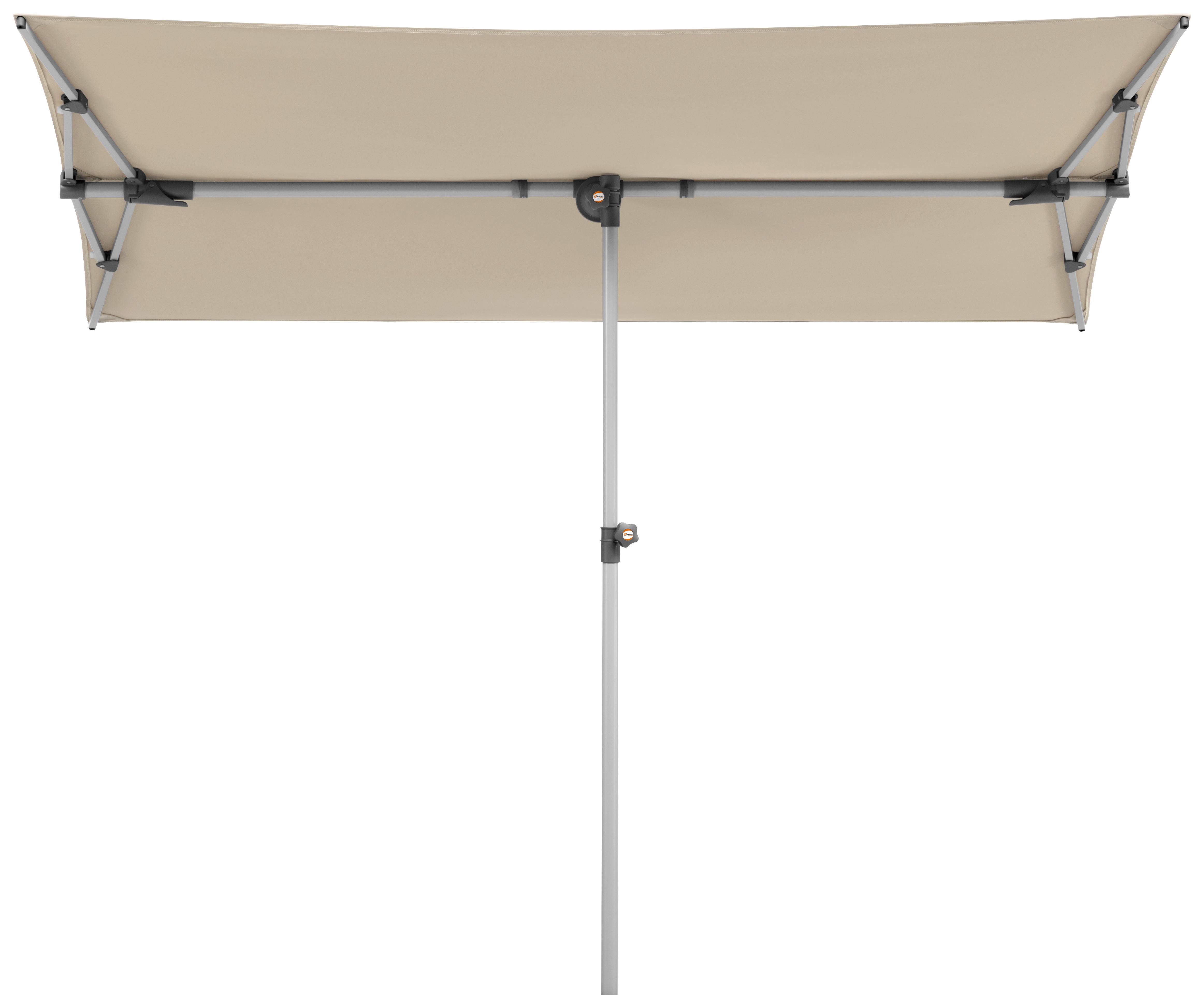 Ampelschirm Novara ca.190x188x140cm Naturfarben - Anthrazit/Naturfarben, Basics, Textil/Metall (190/188/140cm) - Schneider