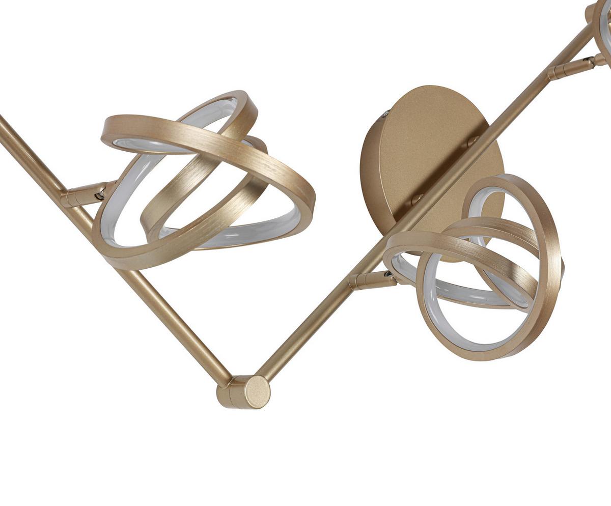 LAMPA SUFITOWA THERESIA - biały/cappuccino, Trend, tworzywo sztuczne/metal (180/14/23,2cm) - Novel