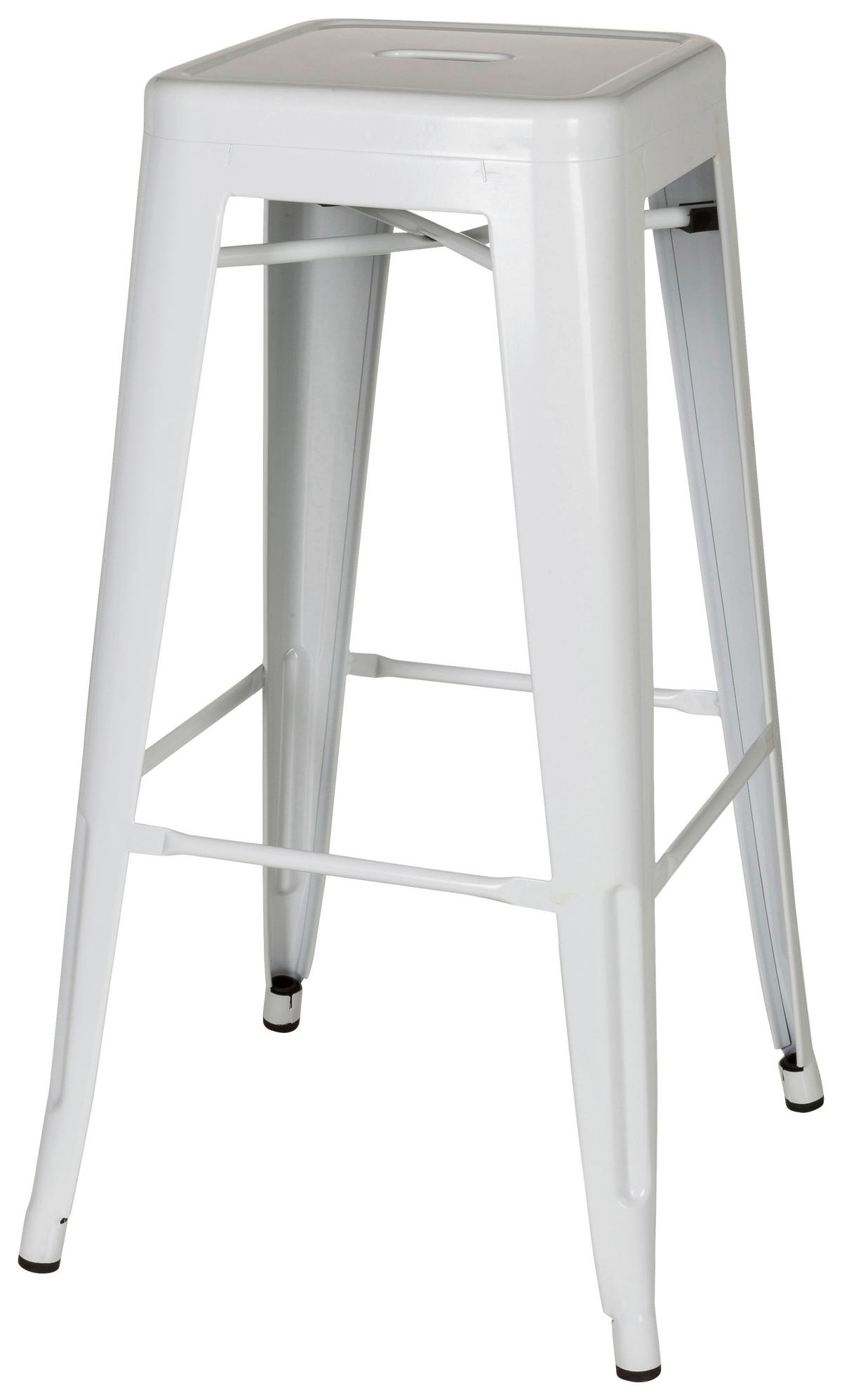 Barski Stol Vantaggio High, Rdeča - bela, Basics, kovina (44/77/44cm) - MID.YOU
