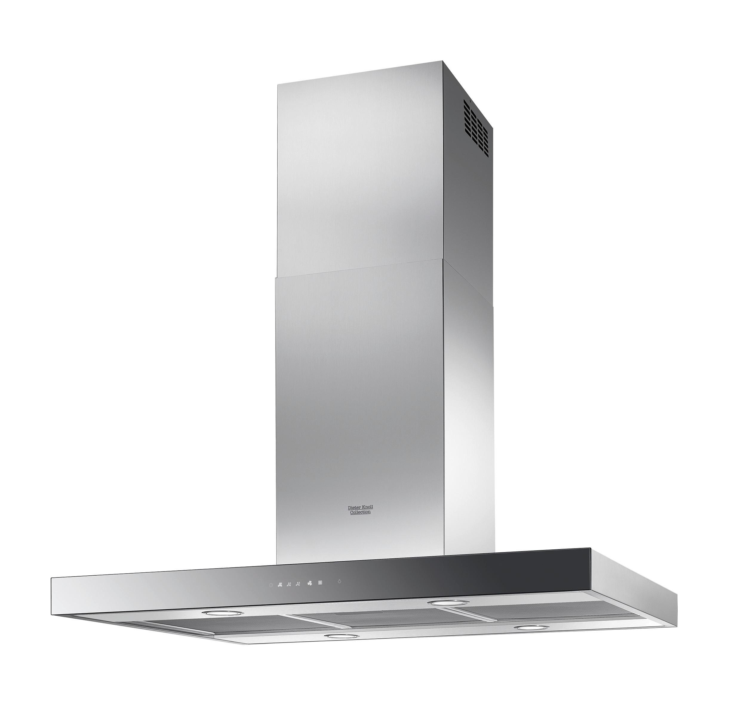 Dunstabzugshaube DK9HS470Y - Edelstahlfarben/Schwarz, Basics, Glas/Metall (90/85-115/61,2cm) - Dieter Knoll