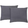 Set Jastučnica Basic 2/1 - bijela/antracit, Konvencionalno, tekstil (60/80cm) - Mömax