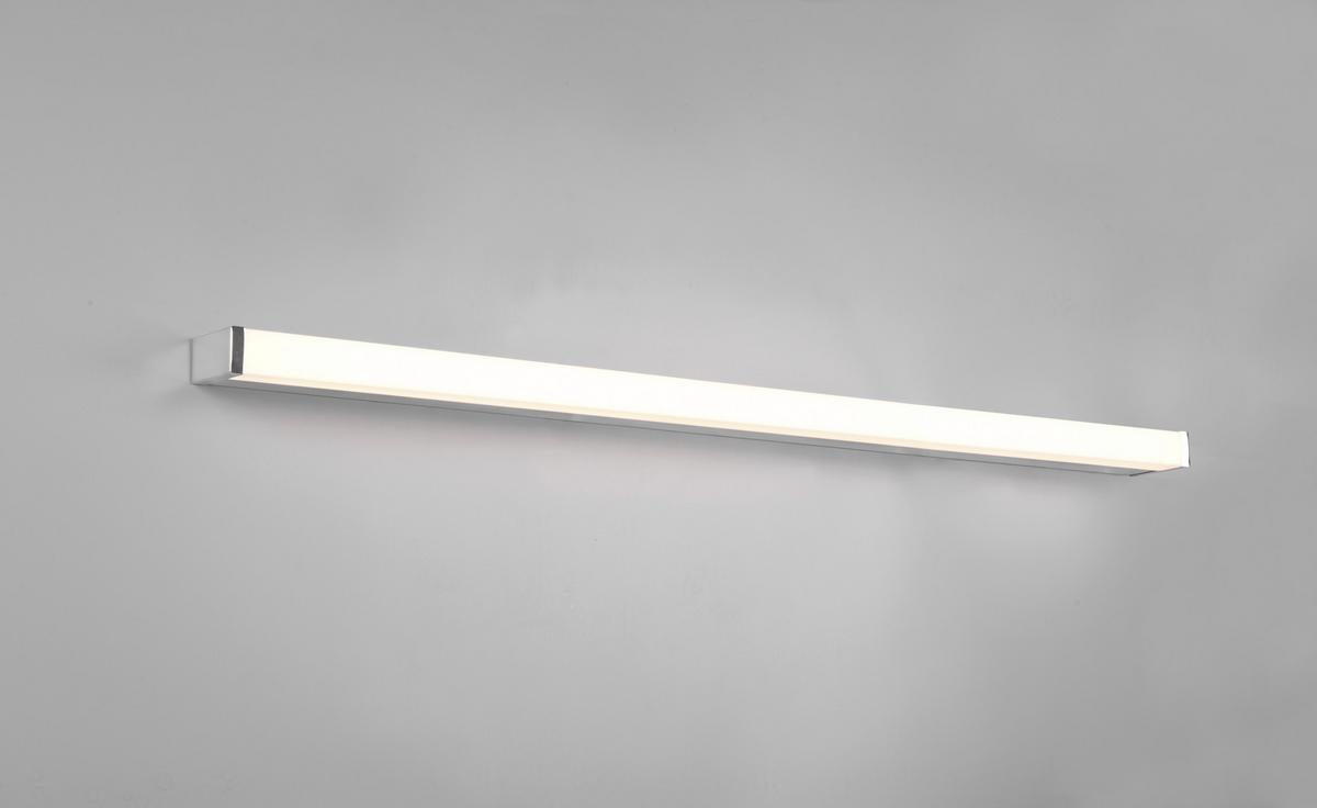 LED-Wandleuchte Fabio in Weiß/Chrom max. 22 Watt - Chromfarben/Weiß, Basics, Kunststoff/Metall (3,8/120/7,9cm) - Trio Leuchten