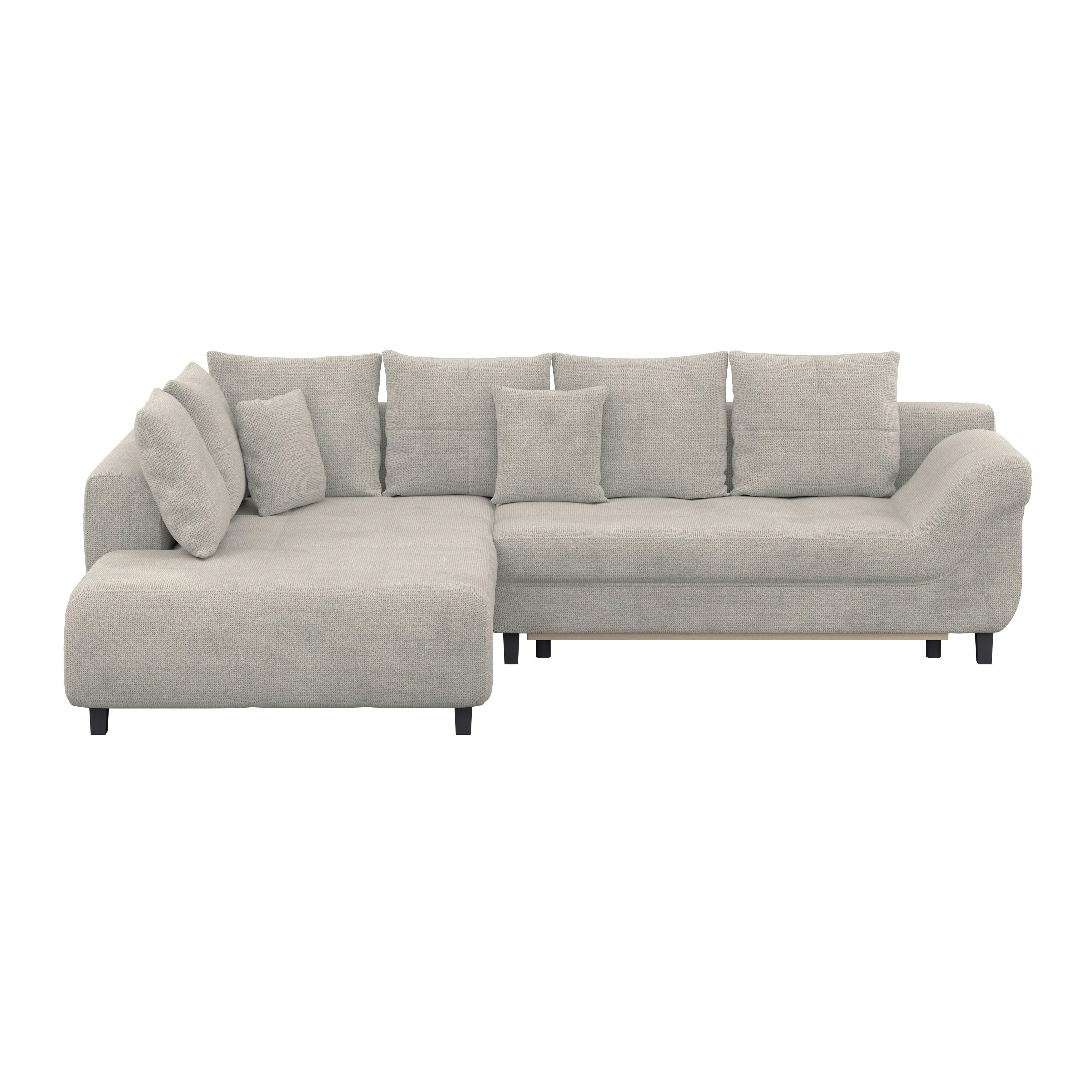 Kutna Garnitura Mendoza - siva/crna, Konvencionalno, tekstil (197/309cm) - Modern Living