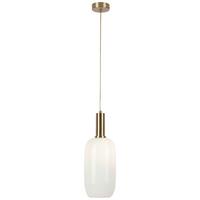 Lampă suspendată Sinopia - alb/auriu, Basics, sticlă/metal (14,5/28,5cm)