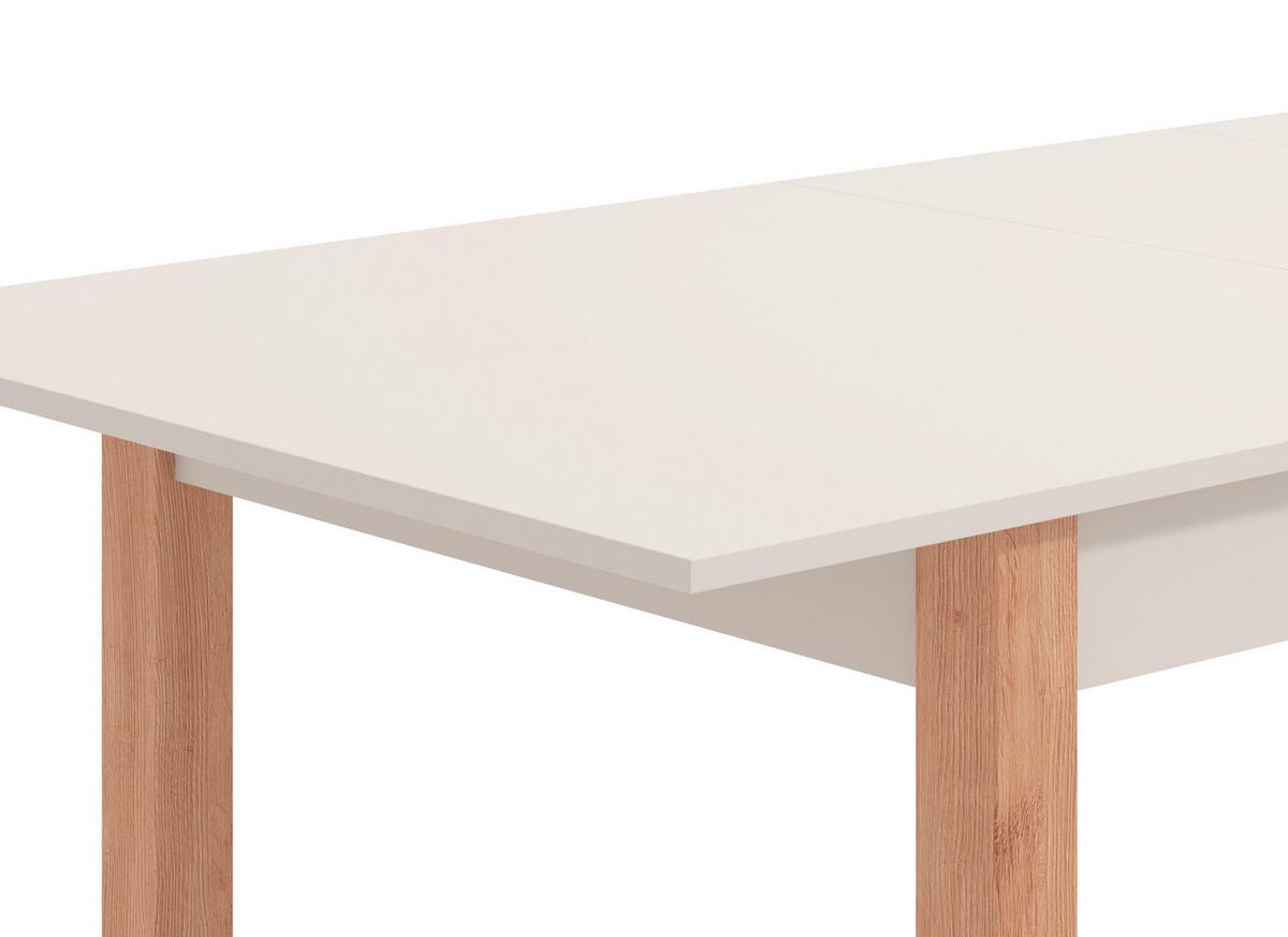 Étkezőasztal Belfort - kasmírszínű/Artisan tölgy, Modern, faalapú anyag (160-200/77/80cm)