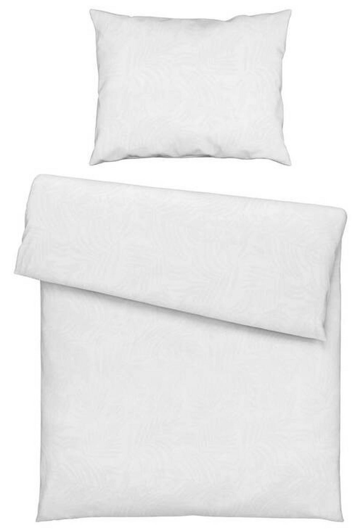 Lenjerie de pat Corinne, cca. 50x70/140x200cm - alb, Romantik / Landhaus, textil (140/200cm) - Mömax