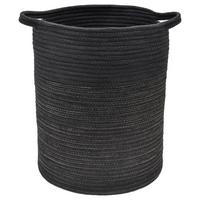 Coș Lotte - negru, Modern, plastic/textil (32/40cm) - Modern Living