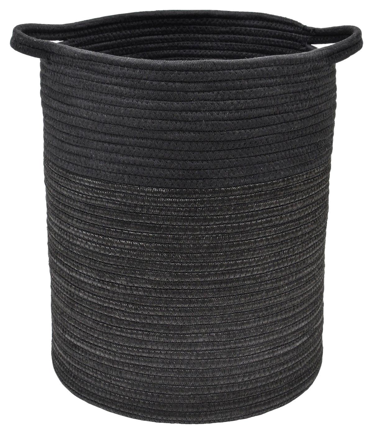 Coș Lotte - negru, Modern, plastic/textil (32/40cm) - Modern Living