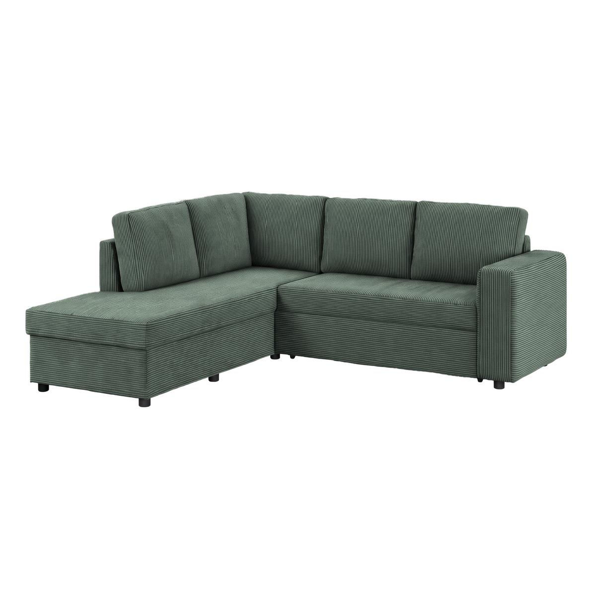 Kutna Garnitura Toulouse - zelena/crna, Trend, drvo/metal (206/224cm)