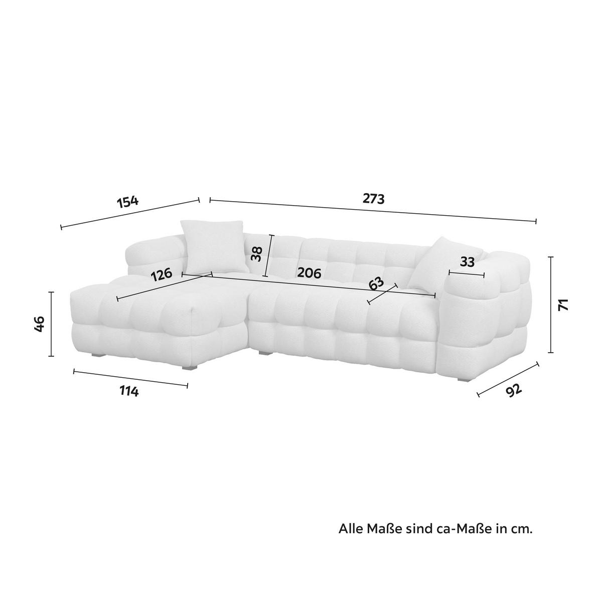 Coltar MAGDA - grej/bej, Modern, plastic/lemn (268/71/157cm) - Bessagi Home