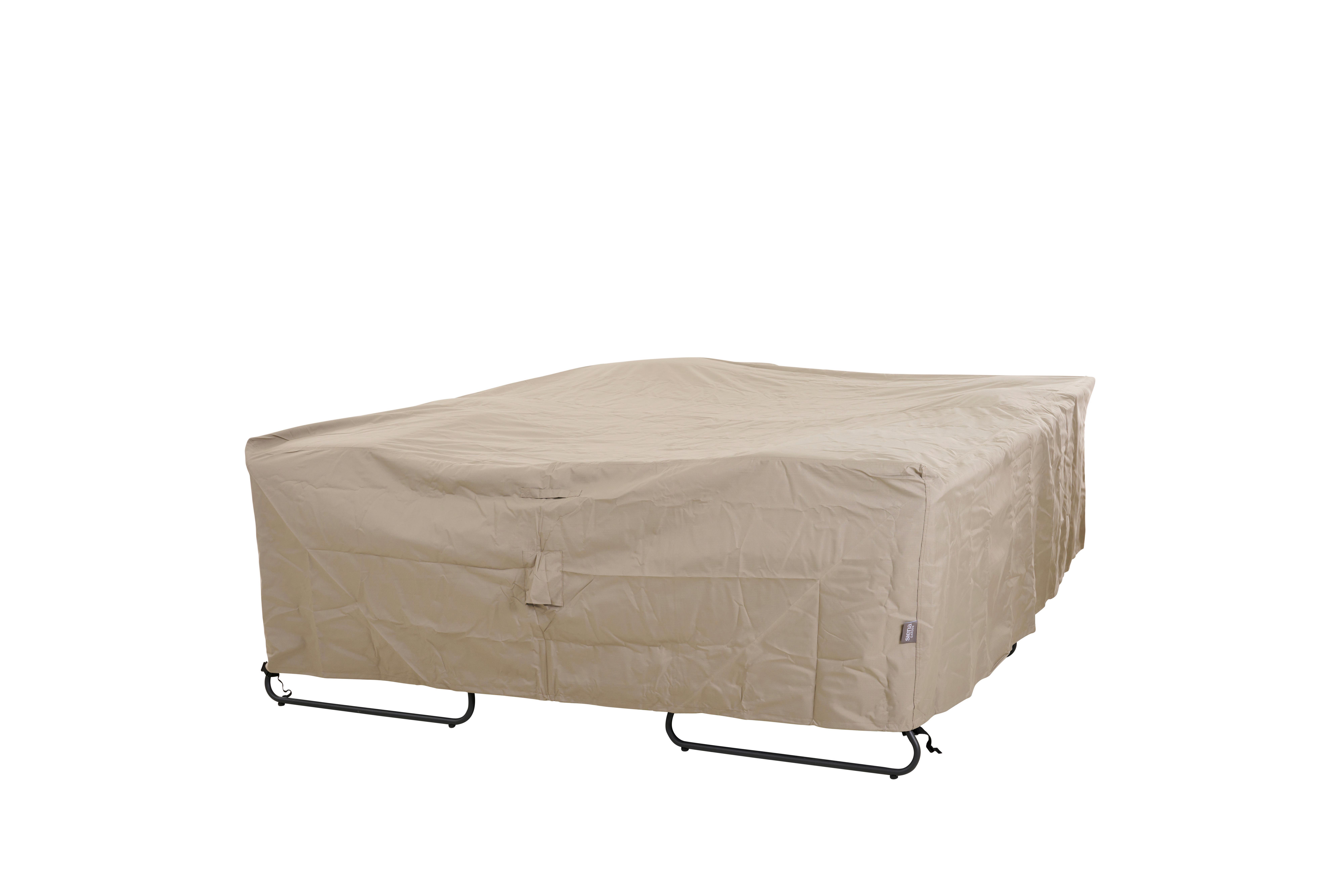 SCHUTZHÜLLE PLUS LOUNGESETHÜLLE - Beige, MODERN, Kunststoff (210/70/270cm) - Siena Garden