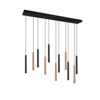 LAMPA WISZĄCA LED CALINA MR32161132 - czarny/biały, Design, tworzywo sztuczne/metal (115/15/150cm) - Musterring