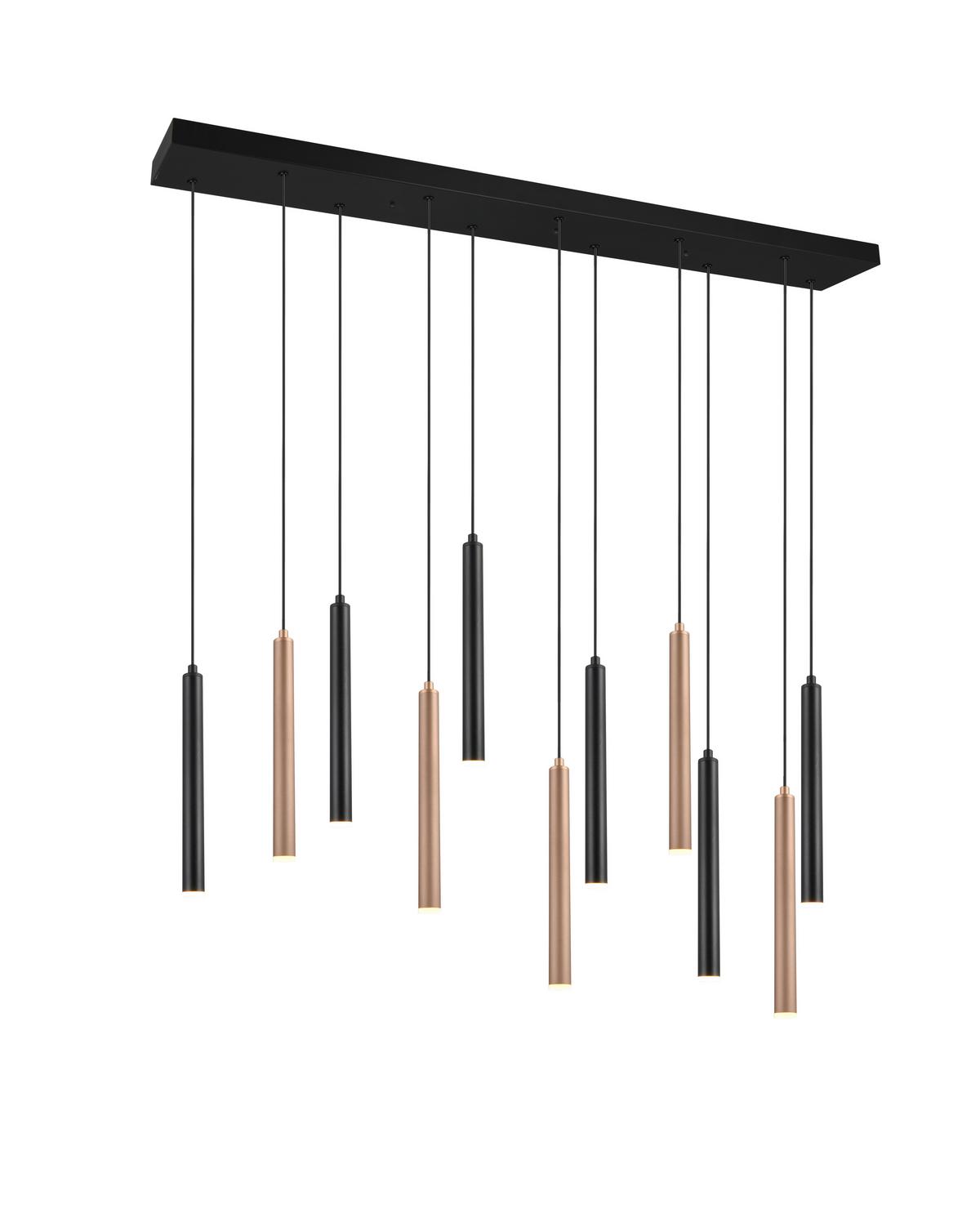 LAMPA WISZĄCA LED CALINA MR32161132 - czarny/biały, Design, tworzywo sztuczne/metal (115/15/150cm) - Musterring