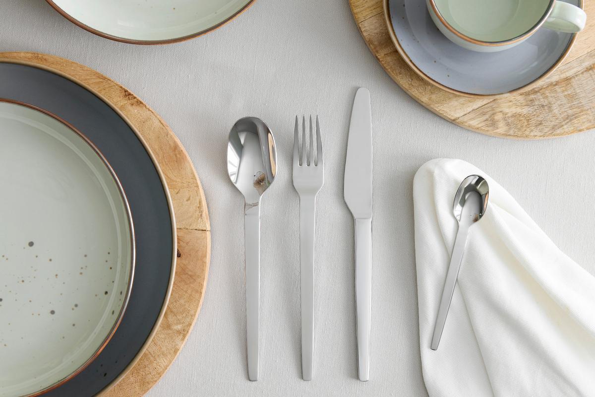 Evőeszközkészlet Thi - ezüstszínű, Modern, fém - Mömax