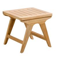 Loungetisch Eya T - Naturfarben/Teakfarben, Natur, Holz (45/45/42cm) - Gardenson