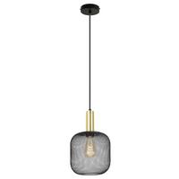Függőlámpa Drato - fekete/aranyszínű, Modern, fém (20/120cm) - Mömax