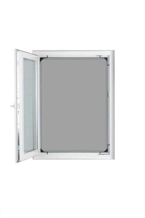 Insektenschutzgitter Teleskop Anthrazit ca. 140x120cm - Anthrazit, Kunststoff/Textil (140/120cm) - Mömax