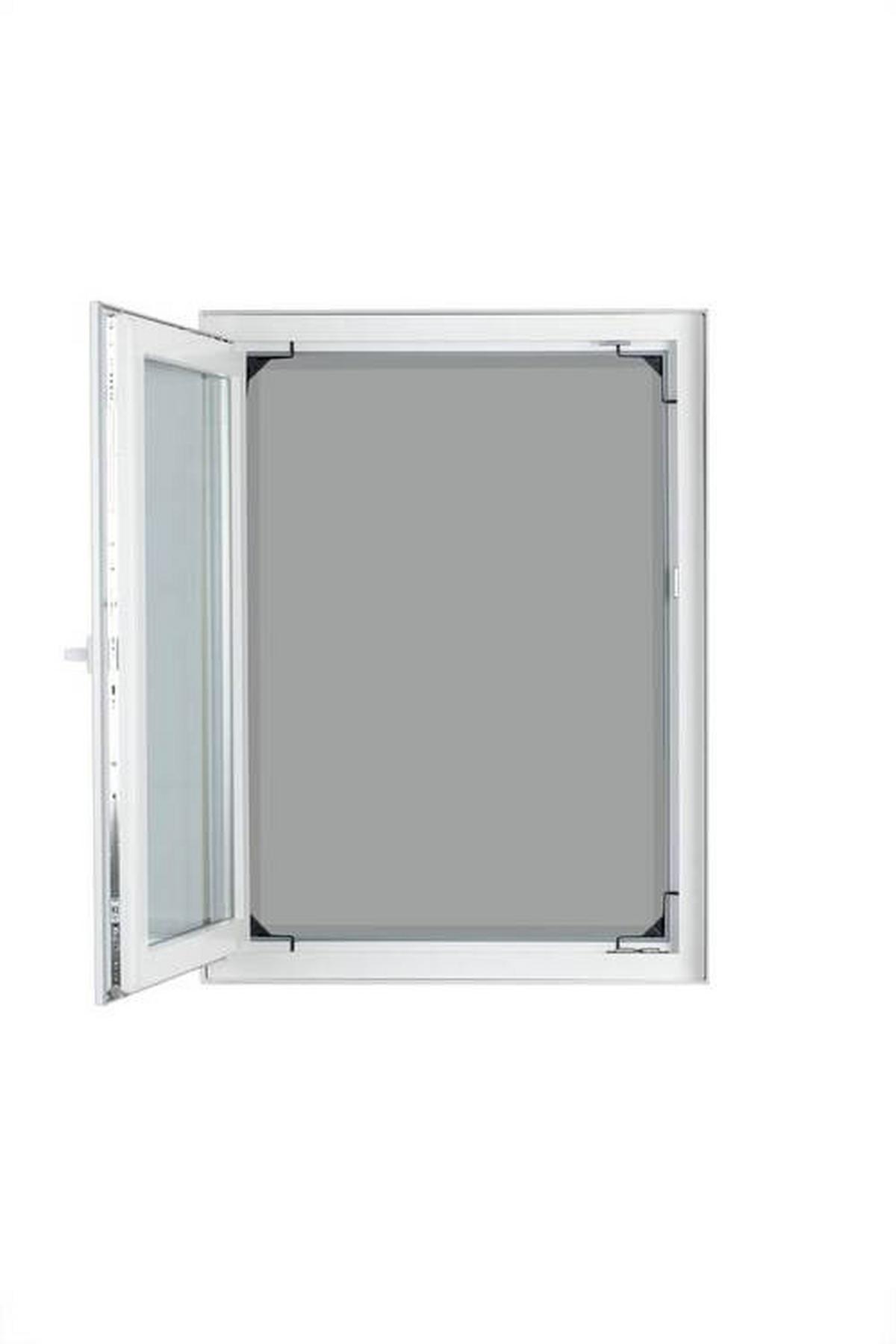 Insektenschutzgitter Teleskop Anthrazit ca. 140x120cm - Anthrazit, Kunststoff/Textil (140/120cm) - Mömax