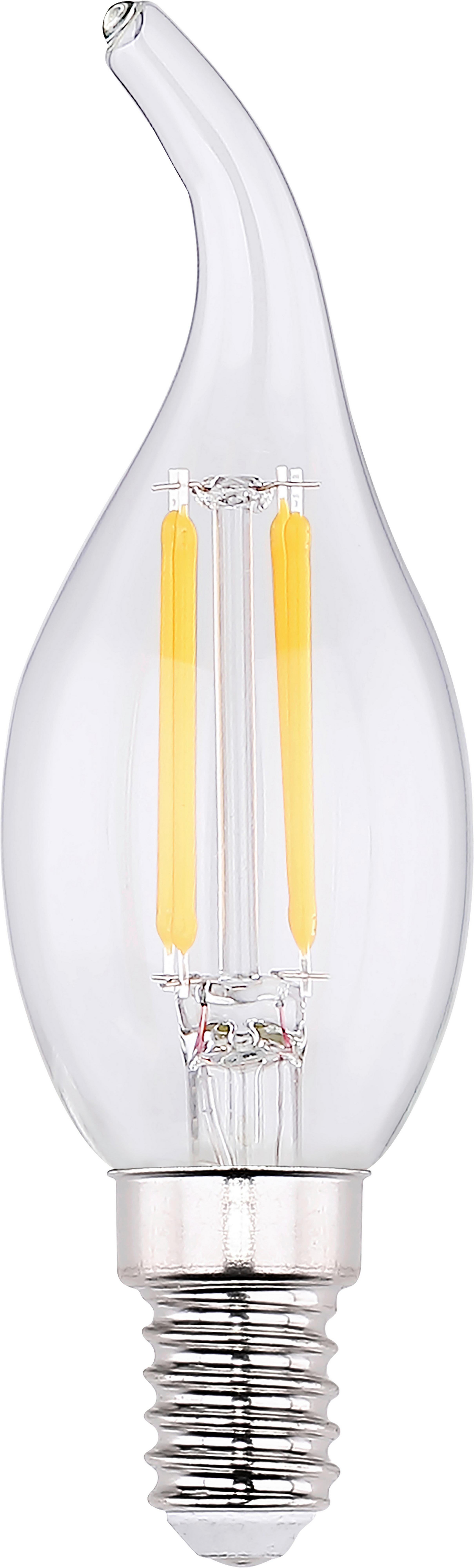 LED-Leuchtmittel 10584-3 max. 4 Watt - Klar, Glas (3,5/11,8cm) - Mömax
