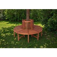 Baumbank Holz Fontana ca. 160x91 cm - Eukalyptusholzfarben/Braun, MODERN, Holz (160/91/160cm) - Gardenson