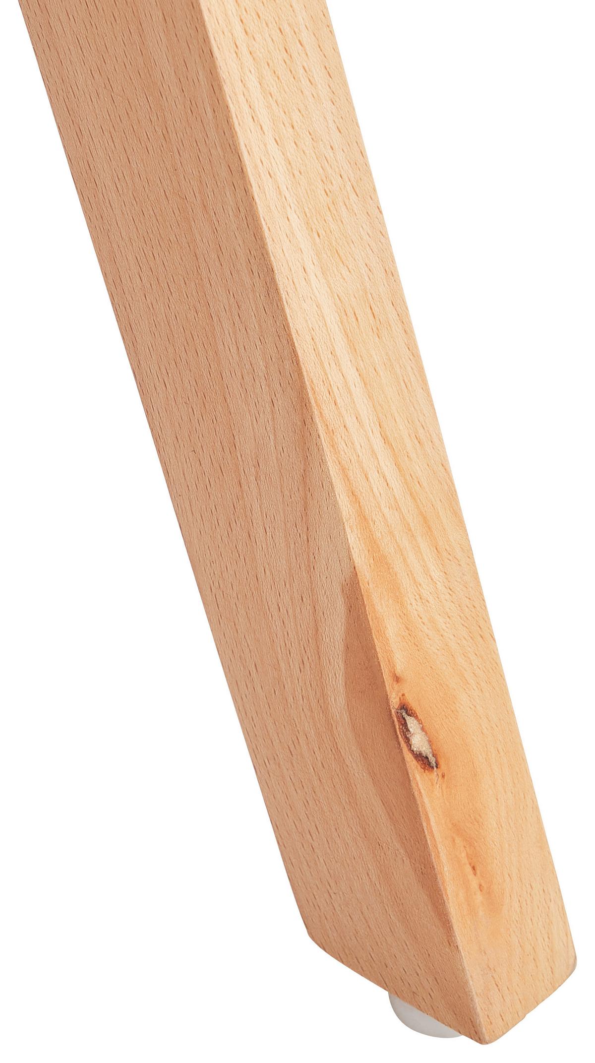 KRZESŁO HUGO - kolor naturalny/szary, Modern, metal/drewno (45/88/62cm) - Livetastic