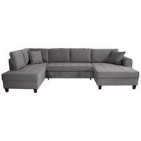 Ugaona Garnitura Moritz - siva, Trend, tekstil (178/324/155cm) - Modern Living