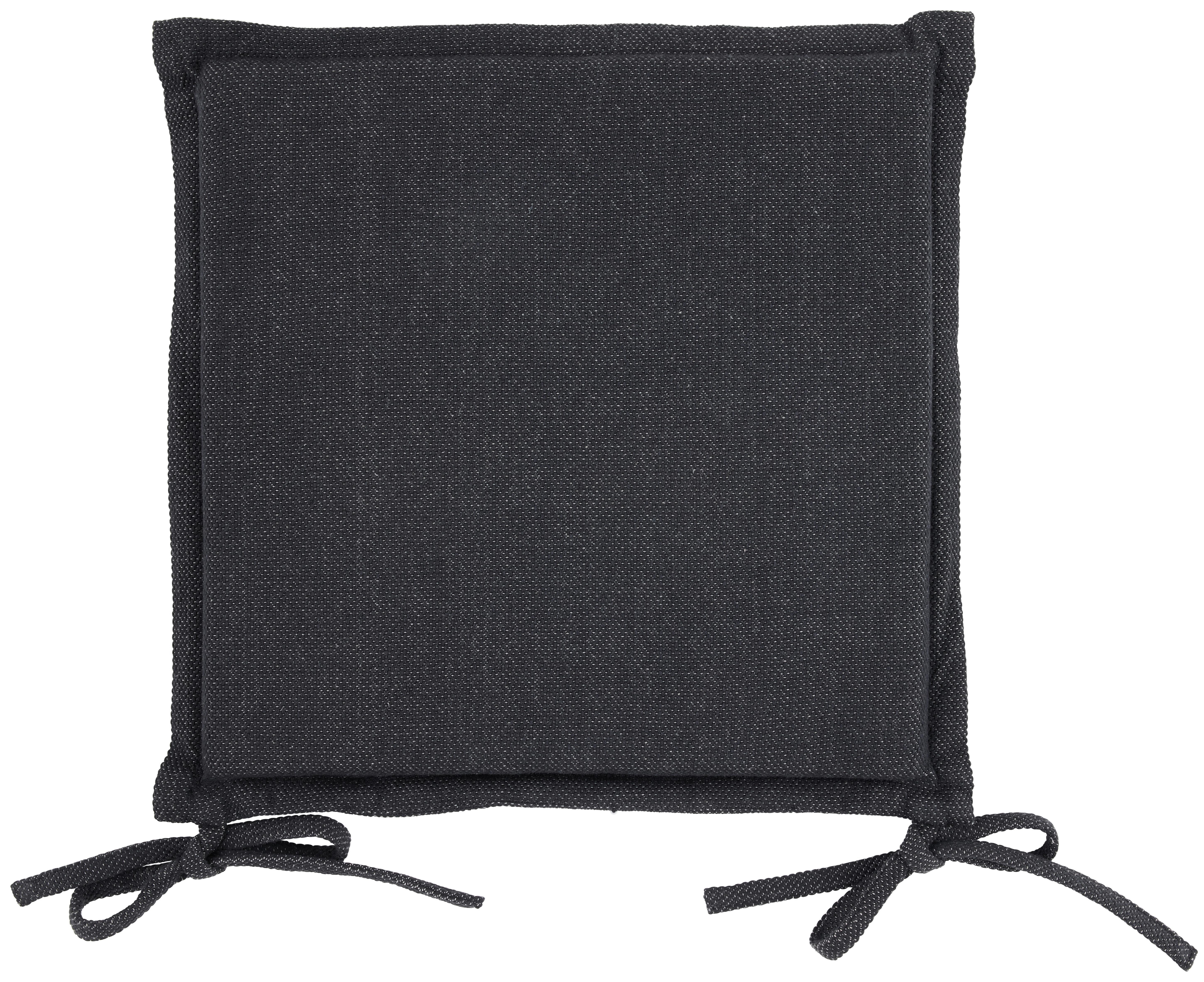 Sitzkissen Vincent In Anthrazit Ca. 40x40cm - Anthrazit, Modern (40/40/3cm) - Modern Living