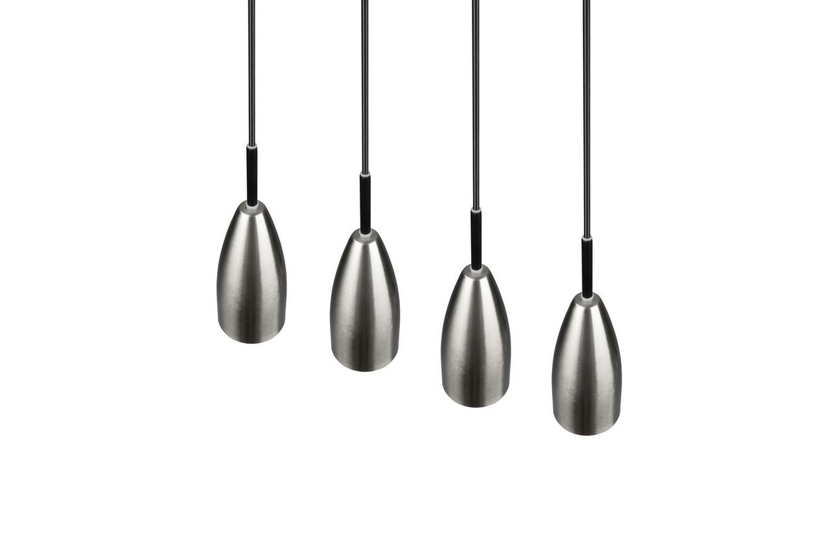 Pendelleuchte Farin Nickelfarben max. 25 Watt - Nickelfarben, Basics, Metall (58/150/9cm)